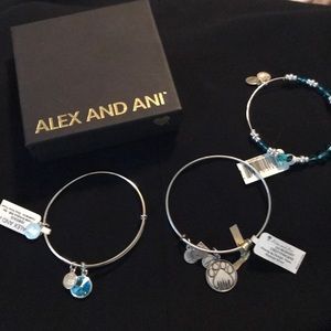 Set of 3 Alex and Ani bracelets